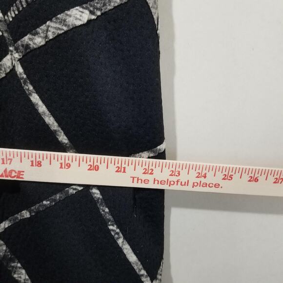 Michael Tyler Poncho Womens Small Black White Plaid Cowl Neck Wrap Made Canada - Picture 9 of 11